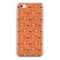 Cheetah: iPhone 5 / 5S / SE Transparant Hoesje