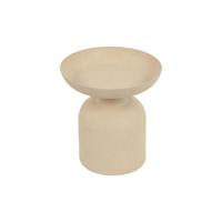 Countryfield Kandelaar op voet beige 10x10x11cm