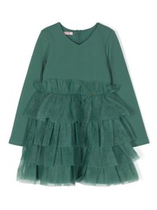 Liu Jo Kids robe courte à volants - Vert