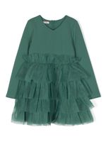 Liu Jo Kids robe courte à volants - Vert - thumbnail