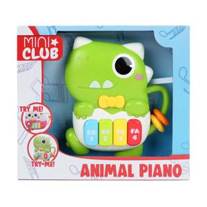 Mini Club dierenpiano dino met licht en geluid, 15cm