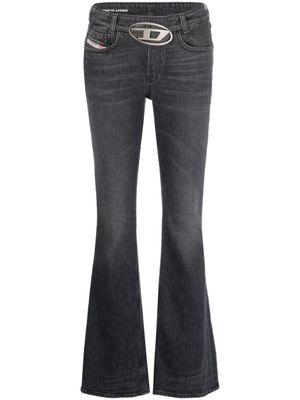 Diesel jean évasé 1969 D-Ebbey à taille basse - Noir