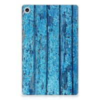 Lenovo Tab M10 Plus (3e generatie) Silicone Tablet Hoes Wood Blue