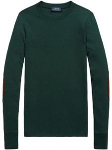 Polo Ralph Lauren sweat à coudières contrastantes - Vert