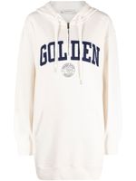 Golden Goose robe-hoodie à logo appliqué - Tons neutres