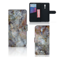 OPPO Reno Z Bookcase Marmer Grijs - thumbnail