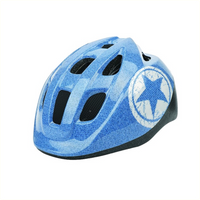 Polisport kinderhelm jeans. maat: s (52/56 cm), kleur: blauww