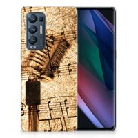 OPPO Find X3 Neo | Siliconen hoesje | met foto Bladmuziek