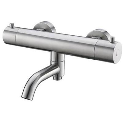 Wiesbaden 304 RVS Thermostatische Badmengkraan - 15cm