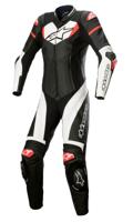ALPINESTARS Stella GP Plus 1PC Suit, 1-delig motorpak, Zwart-Wit-Helder Rood