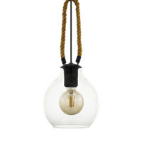 Eglo Glas hanglamp Roding met touw 43617