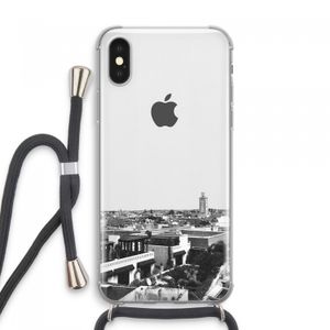 Marrakech Skyline : iPhone XS Max Transparant Hoesje met koord