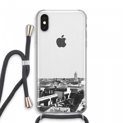 Marrakech Skyline : iPhone XS Max Transparant Hoesje met koord