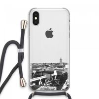 Marrakech Skyline : iPhone XS Max Transparant Hoesje met koord