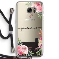 Rozen: Samsung Galaxy S7 Edge Transparant Hoesje met koord Rozen: Samsung Galaxy S7 Edge Transparant Hoesje met koord
