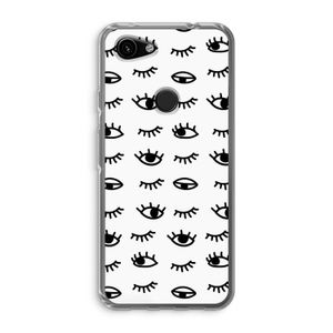 Eye pattern #2: Google Pixel 3a Transparant Hoesje