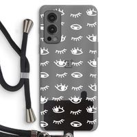 Eye pattern #3: OnePlus Nord 2 5G Transparant Hoesje met koord