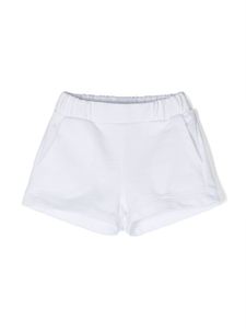 Il Gufo short en coton à logo brodé - Blanc