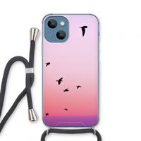 Fly away: iPhone 13 mini Transparant Hoesje met koord