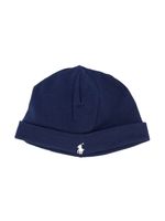 POLO RALPH LAUREN KIDS bonnet à logo brodé - Bleu POLO RALPH LAUREN KIDS bonnet à logo brodé - Bleu