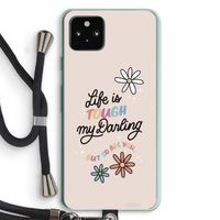 Tough Life: Pixel 5a 5G Transparant Hoesje met koord