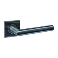 Deurkruk Q 04 op rozet verdekt 53x53x6mm PVD antraciet - thumbnail