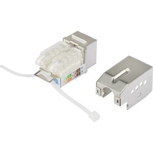 Renkforce RJ45-inbouwmodule Met vergrendelingsfunctie Keystone CAT 6A KSV10