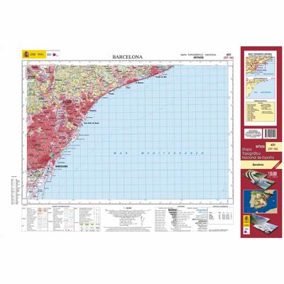 Topografische kaart 421 MT50 Barcelona | CNIG - Instituto Geográfico Nacional1