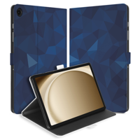 Uniek Samsung Galaxy Tab A9 Plus Tablethoesje Polygon Blue Design | B2C Telecom - thumbnail