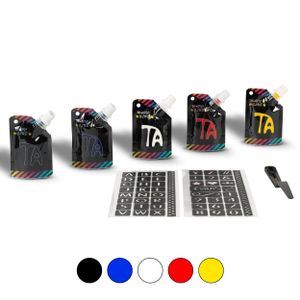 Textielverf Starterkit 5 Kleuren - Primair