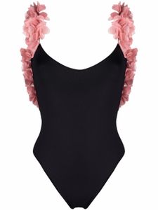 La Reveche maillot de bain à volants - Noir