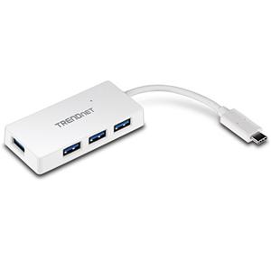 Trendnet TUC-H4E interface hub USB 3.2 Gen 1 (3.1 Gen 1) Type-C 5000 Mbit/s Wit