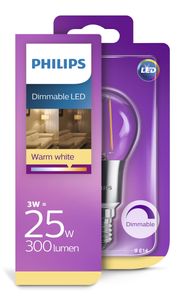 Philips  LED kogel E14 3W Filament Blister - 5101510
