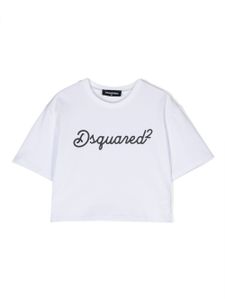 DSQUARED2 KIDS t-shirt en coton à logo imprimé - Blanc