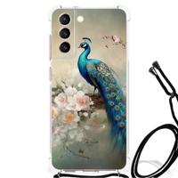 Case Anti-shock voor Samsung Galaxy S21 FE Vintage Pauwen Case Anti-shock voor Samsung Galaxy S21 FE Vintage Pauwen
