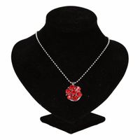 Rode steentjes chunkketting voor volwassenen Rode steentjes chunkketting voor volwassenen
