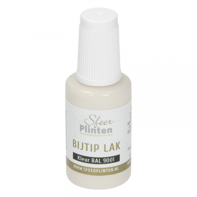 Sfeerplinten bij-tip-lak RAL9001 - 20ml