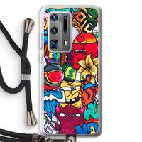 No Rules: Huawei P40 Pro Plus Transparant Hoesje met koord