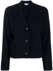 Vince cardigan boutonné à col v - Bleu