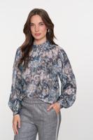 Geisha Blouse 53850-81 Blouse 625 Blue/silver