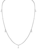 Pragnell collier Sundance en or blanc 18ct à breloques pavées de diamants - Argent