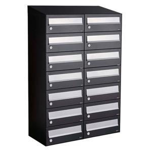 Allux Hive Set 2-Breed, 7-Hoog Met Dak Zwart - 40030070_2x7d