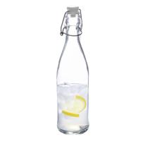 5Five Beugelfles/weckfles - glas - transparant - luchtdicht - 0.5 liter - waterfles - limonade