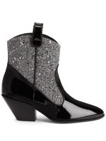 Giuseppe Zanotti bottines Elna 55 mm en cuir - Noir - thumbnail