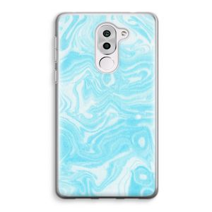 Waterverf blauw: Honor 6X Transparant Hoesje