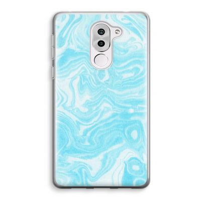 Waterverf blauw: Honor 6X Transparant Hoesje