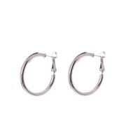 Go Dutch Label Ronde Buis Creolen 3.5 Cm Zilver