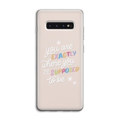 Right Place: Samsung Galaxy S10 4G Transparant Hoesje