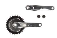 Miranda alfa 1 crankstel met disc 95mm 33 tands gepolijst zwart 572333