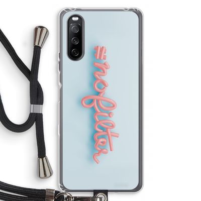 #nofilter: Sony Sony Xperia 10 III Transparant Hoesje met koord